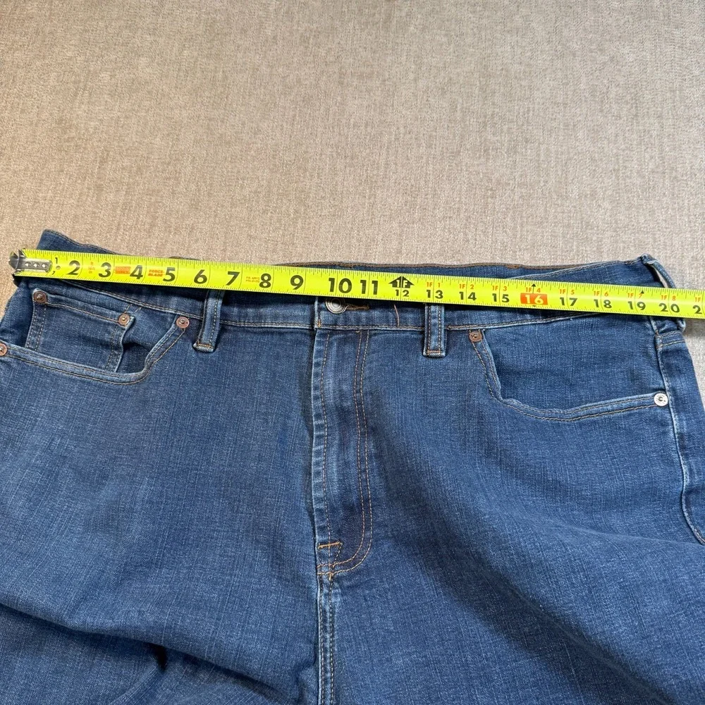 Lucky Brand 181 Relaxed Straight Jeans Men's 42x32 Blue Denim Medium Wash Casual